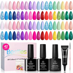 Beetles 36-color gel polish set packshot showing versatile manicure options.