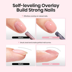 Beetles 5-in-1 builder gel base color for sculpting and overlays.