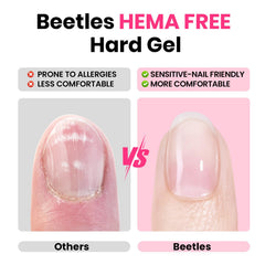 Beetles 9-in-1 builder gel swatch shows versatile nail functionality.