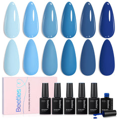 Beetles blue gel polish set winter ocean range colors for holiday manicure ideas