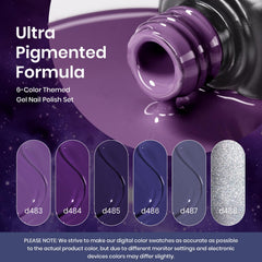 Beetles blue navy and silver glitter shades ideal for elegant holiday nails