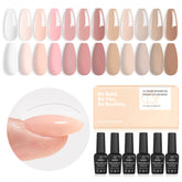 Beetles Builder Gel set packaging shows the 12-color kit for at-home nail art inspiration.