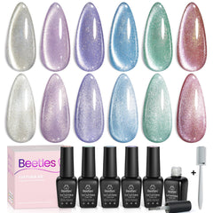 Beetles Cat Eye Gel Polish magnet creates customizable shimmer on nails.