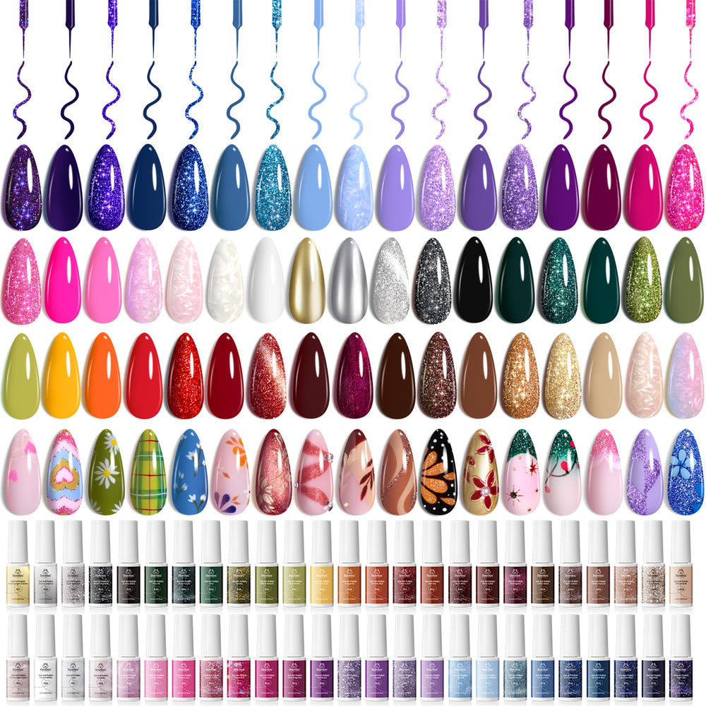 Beetles Christmas Gel Liner Set bottle closeup for vibrant holiday nail art ideas.