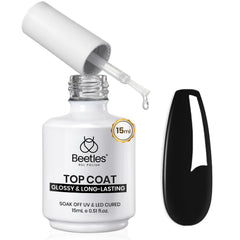 Beetles Extra Glossy Top Coat bottle ready for a high-shine finish.