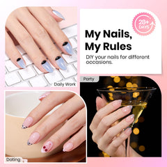 Beetles Gel Almond Nail Tips 16 sizes numbered for quick, precise fitting across nail beds