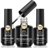 Beetles gel de construcción de 15ml para uñas más fuertes.