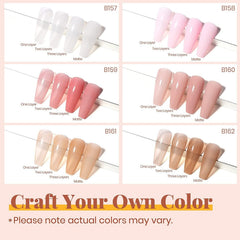 Beetles Gel Nail Polish Kit bottle array for gradient nails