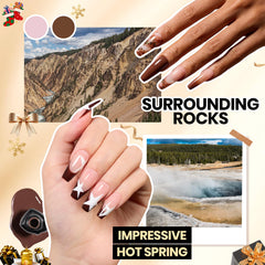 Beetles Gel Nail Polish Kit lamp inside box demonstrates automatic sensor curing.