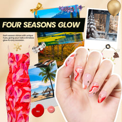 Beetles Gel Nail Polish Kit no wipe top coat provides quick, glossy finish