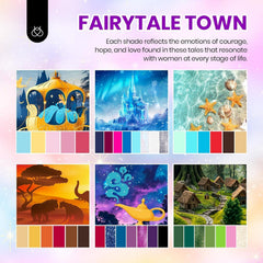 Beetles Gel Nail Polish Set winter nails with fairytale town theme for seasonal style ideas
