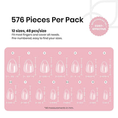 Beetles Gel Nail Tips half matte edge for natural look
