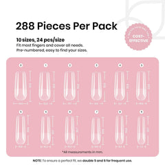 Beetles Gel Nail Tips half-matte inside surface for secure glue adhesion