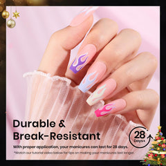 Beetles Gel Nail Tips pre-etched—easy application, no shaping required.