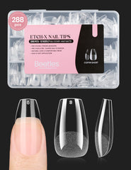 Beetles gel nail tips coffin 288-piece pack designed for easy at-home extensions