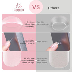 Beetles Gel Nail Tips thick and durable extensions resist bending