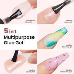 Beetles Gel Polish 2pcs kit brush close-up showing versatility