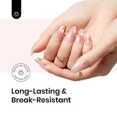 Beetles Gel Polish 2pcs kit extensions demonstrating durable lengthening potential