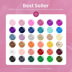 Beetles Gel Polish 36 shades mini bottles offer quick color changes with consistent pigmentation.