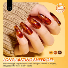 Beetles Gel Polish Blooming Gel Marble shows dreamy marble effects.