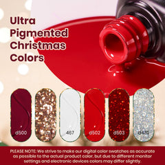 Beetles Gel Polish Christmas Set Flame Red for vibrant holiday color