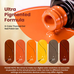 Beetles Gel Polish burnt sienna for deep, sophisticated fall color.
