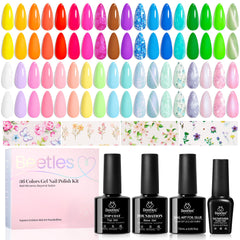 Beetles Gel Polish Kit 36 Colors swatch enabling versatile nail art options