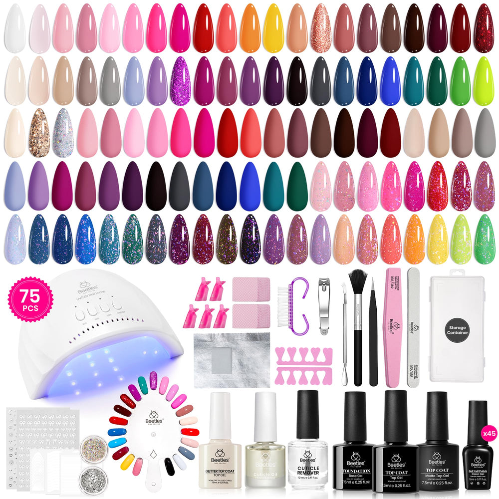 Beetles Gel Polish Kit all-in-one set with vibrant colors for at-home manicure