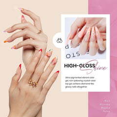 Beetles Gel Polish LED cure compatibility accelerates drying for efficient at-home manicures.