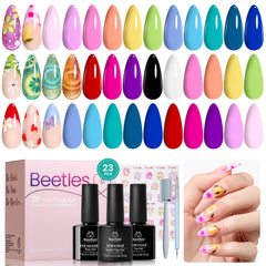 Beetles Gel Polish Magical Kingdom palette shows vibrant colors for creative home manicures.