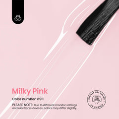 Beetles Gel Polish milky pink 15ml creates elegant nude nails for versatile styles