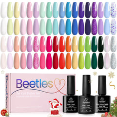 Beetles Gel Polish Nail Set – 36 Floral Rhapsody shades for vibrant, long-lasting color.