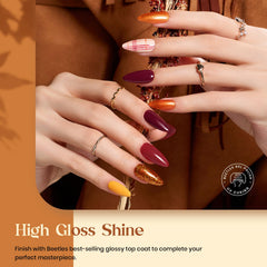 Beetles Gel Polish set red shade — bold manicure for everyday wear