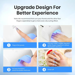 Beetles Gel Polish UV LED Nail Lamp interior shows dense LED array for strong curing.