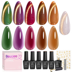 Beetles Gilded Lull cat eye jelly bottle swatches for elegant manicure options