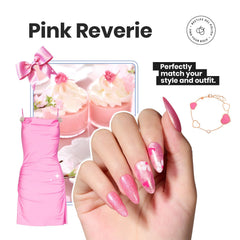Beetles Glitter Nail Polish Set nude-jelly-pink texture for soft natural nails