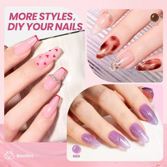 Beetles Jelly Gel Nail Polish Set base coat provides smooth foundation for lasting manicure