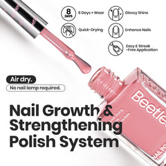 Beetles Jelly Nail Polish nourishes nails while delivering color for healthier-looking manicures.