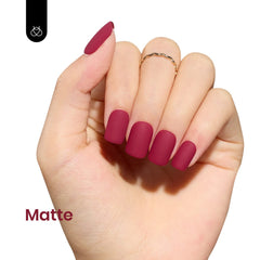 Beetles gel polish under LED lamp demonstrates quick curing.