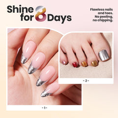 Beetles Mirror Nail Polish Bronze offers warm shimmer with smooth, self-leveling application.
