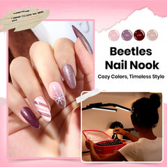 Beetles Nail Nook pearl polishes for subtle iridescent accents