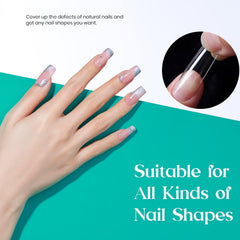 Beetles Nail Tips with break-resistant PMMA for durable wear.
