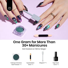 Beetles No-Wipe Top Coat bottle enabling smooth, long-lasting chrome results
