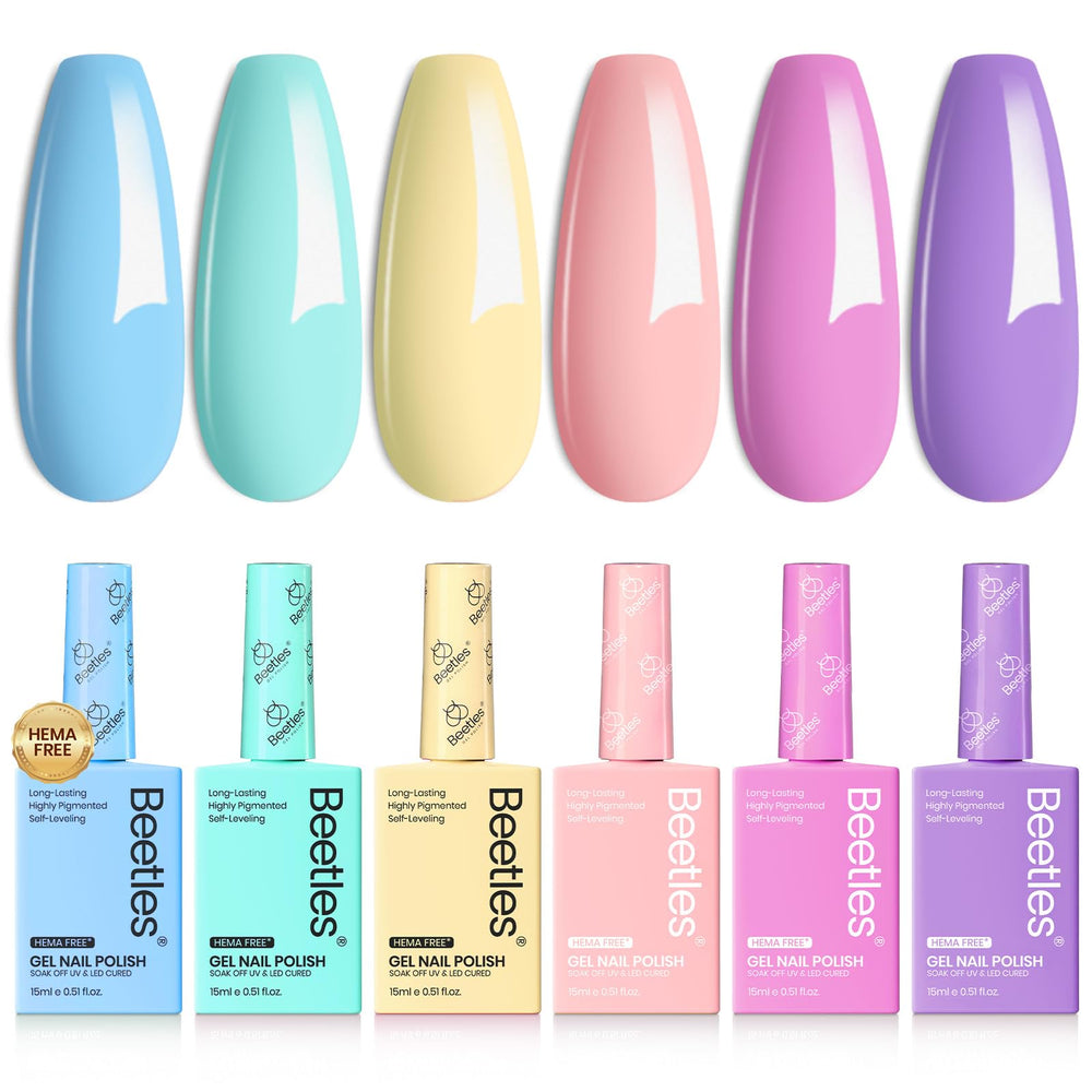 Beetles Pastel Gel Polish Fairy Tale Dream bottle shows vibrant color options for stylish manicures.