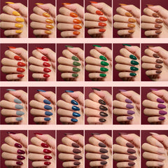 Beetles Press On Nails short almond fit showing natural nail-friendly shape