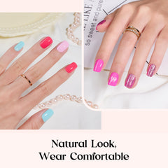 Beetles Prism Pop nail stickers enable quick DIY nail art.