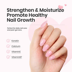 Beetles Rubber Base Gel Nude Pink nail-repair helps revive damaged nails with flexible, natural-looking coverage.