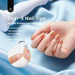 Beetles short-square nail tips pre-shaped, no shaping needed for faster manicures