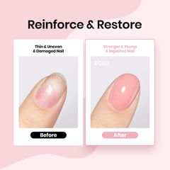Beetles soft rose nude beige shade for everyday wear and French tips.