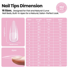 Beetles Tipex Lite Apex Nail Tips Kit mini lamp enables quick cures for efficient at-home use